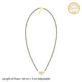Women's Golden Floral Moon Mangalsutra
