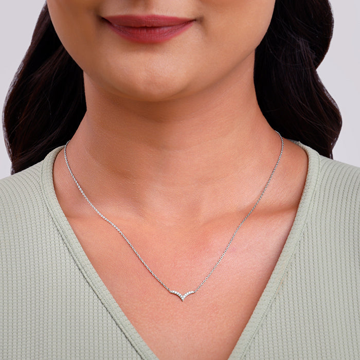 Women's Silver Avya Necklace