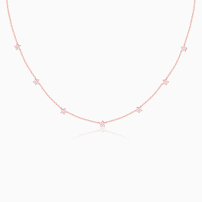 Women's Rose Gold Star Constellation Chain