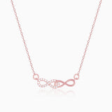 Rose Gold Double Infinity Love Necklace