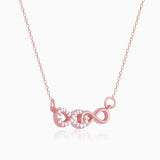 Rose Gold Double Infinity Love Necklace