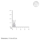 Anushka Sharma Silver Zircon Pendant with Link Chain