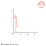 Women's Rose Gold Artsy Floral Necklace