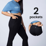 Women's Black Sports Bootcut Pant