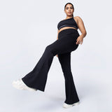 Women's Black Sports Bootcut Pant