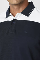 Men's Navy Casual Half Sleeves Polo Tshirt