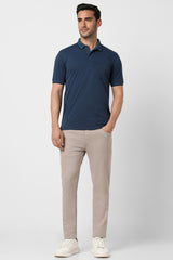 Men's Navy Casual Half Sleeves Polo Tshirt