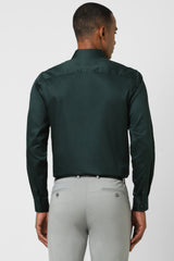 Men's Green Work Full Sleeves Shirt