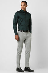 Men's Green Work Full Sleeves Shirt