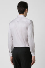 Men's Grey Work Full Sleeves Shirt
