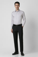 Men's Grey Work Full Sleeves Shirt