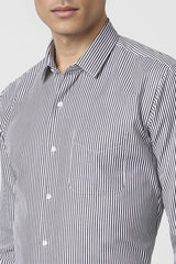 Men's Purple Casual Full Sleeves Shirt