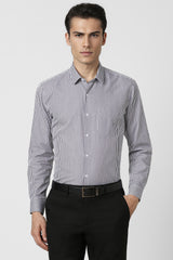 Men's Purple Casual Full Sleeves Shirt