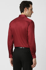 Men's Red Work Full Sleeves Shirt