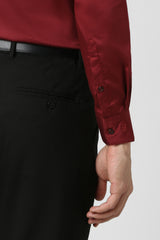 Men's Red Work Full Sleeves Shirt