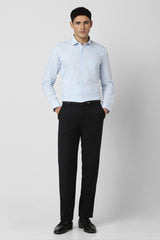 Men's Blue Office Wear Full Sleeves Shirt