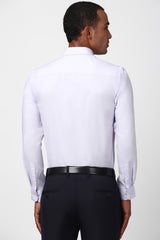 Men's Purple Work Full Sleeves Shirt
