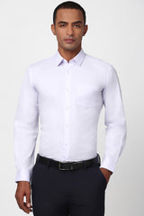 Men's Purple Work Full Sleeves Shirt