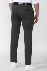 Men's Grey Work Regular Fit Trouser
