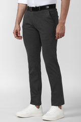 Men's Grey Work Regular Fit Trouser