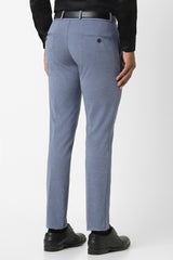 Men's Blue Work Regular Fit Trouser