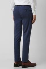 Men's Blue Work Regular Fit Trouser