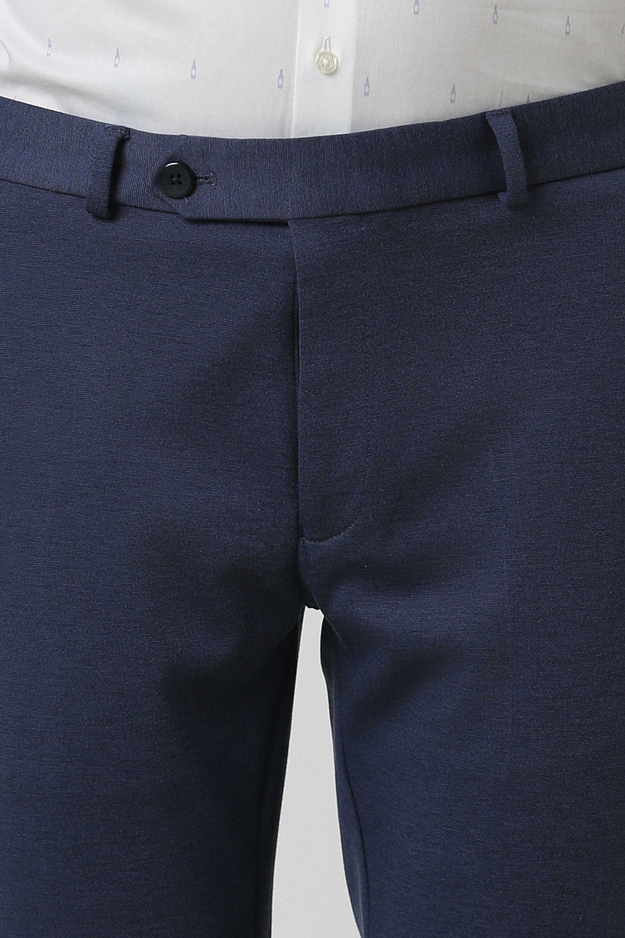 Men's Blue Work Regular Fit Trouser