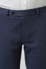 Men's Blue Work Regular Fit Trouser