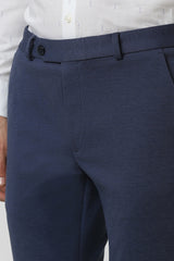 Men's Blue Work Regular Fit Trouser