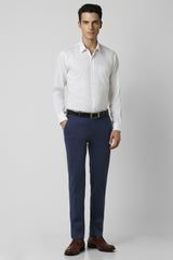 Men's Blue Work Regular Fit Trouser