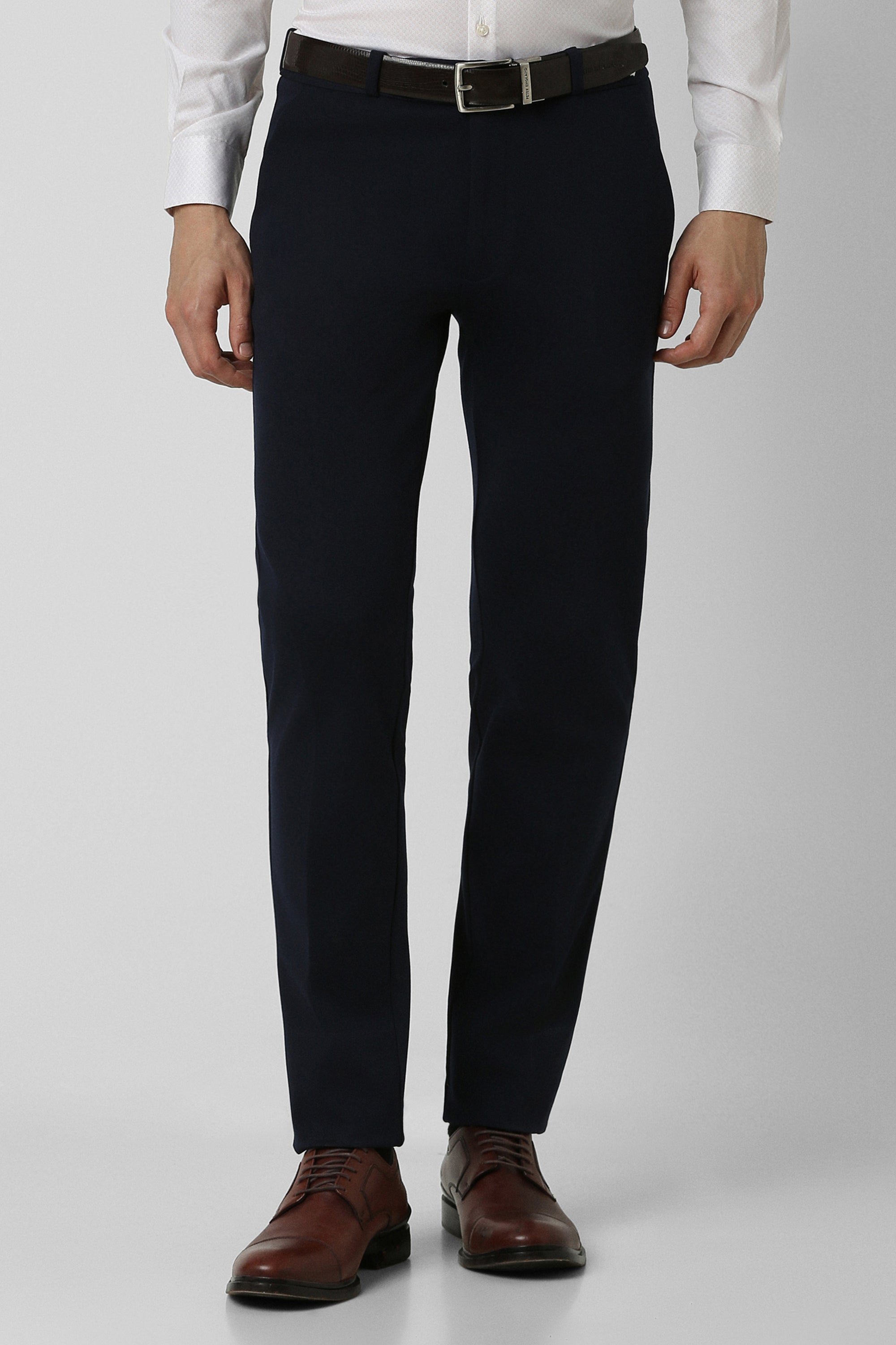 Men's Navy Work Regular Fit Trouser