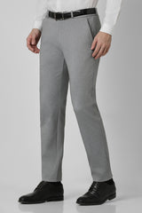 Men's Grey Work Regular Fit Trouser