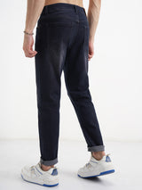 Men's Indigo Slim Fit Mid-Rise Stretchable Jeans