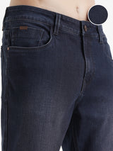 Men's Indigo Slim Fit Mid-Rise Stretchable Jeans