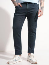 Men's Indigo Slim Fit Mid-Rise Stretchable Jeans
