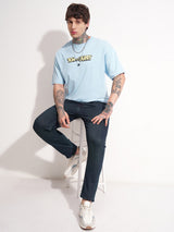 Men's Indigo Slim Fit Mid-Rise Stretchable Jeans