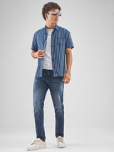 Men's Blue Basic 5 Pocket Jeans