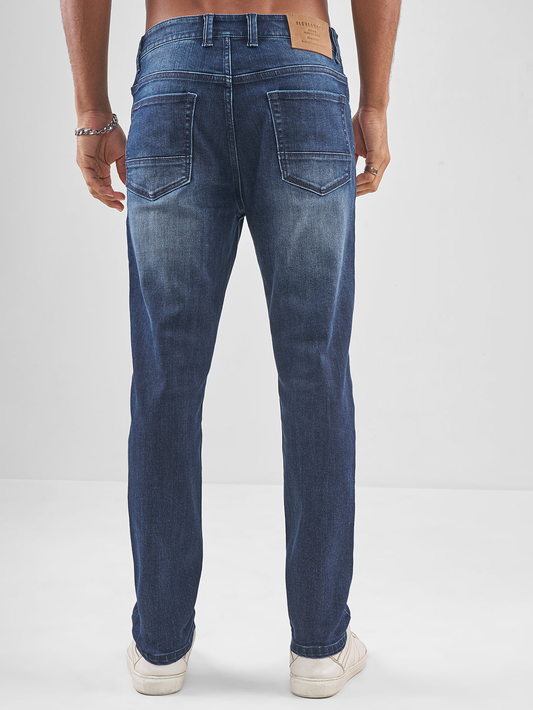 Men's Blue Basic 5 Pocket Jeans