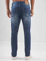 Men's Blue Basic 5 Pocket Jeans
