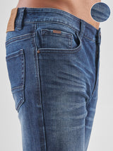 Men's Blue Basic 5 Pocket Jeans