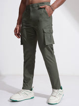 Men's Chimera Slim Fit Mid-Rise Cargos Trouser
