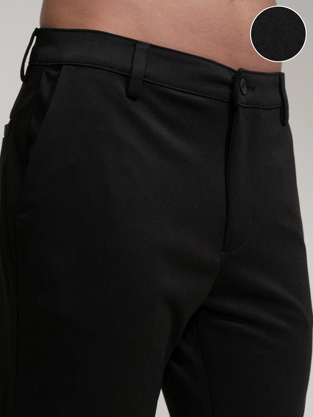 Men's Black Slim Fit Chinos Trouser
