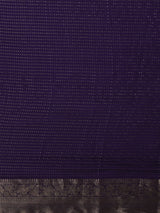 Women's Viscose Purple Woven Design Designer Saree with Blouse Piece