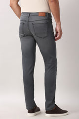 Men's Black Outdoor Tapered Fit Solid Jeans
