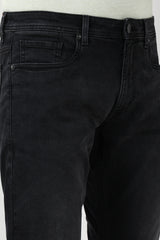 Men's Black Outdoor PJ-RG-OCTANEMIDSTR Solid Jeans