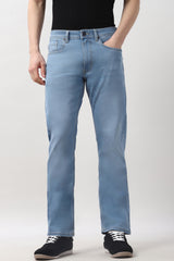 Men's Navy Outdoor PJ-RG-OCTANEMIDSTR Solid Jeans