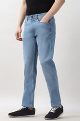 Men's Navy Outdoor PJ-RG-OCTANEMIDSTR Solid Jeans