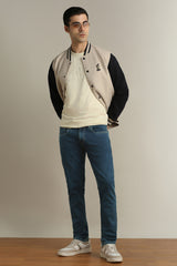 Men's Navy Outdoor Skinny Fit Solid Jeans