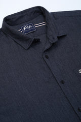 Men's Charcoal Casual Full Sleeves Shirt