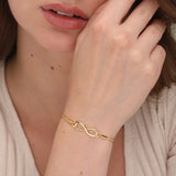 Women's Gold Infinity Wish Bracelet Waterproof & Anti-Tarnish